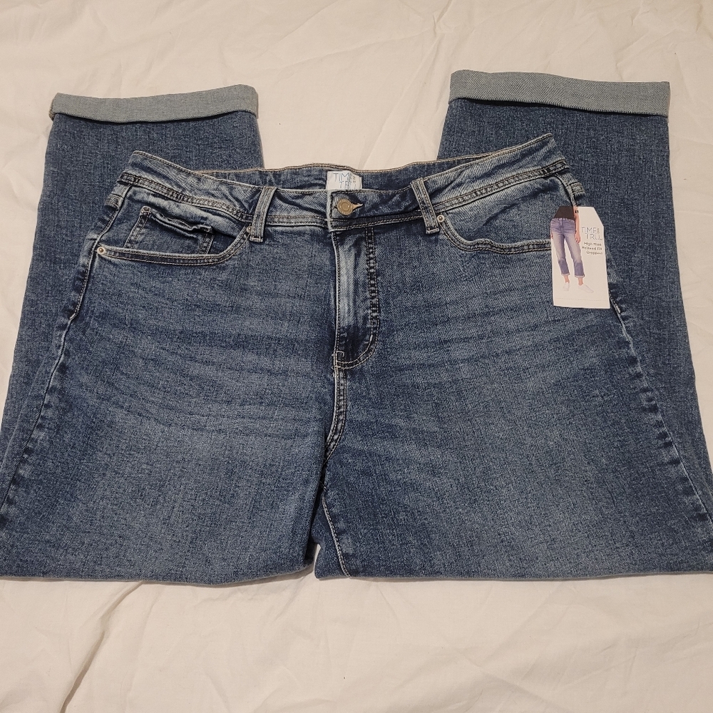 Classic Blue Women's Jeans. Size 12. Cropped
